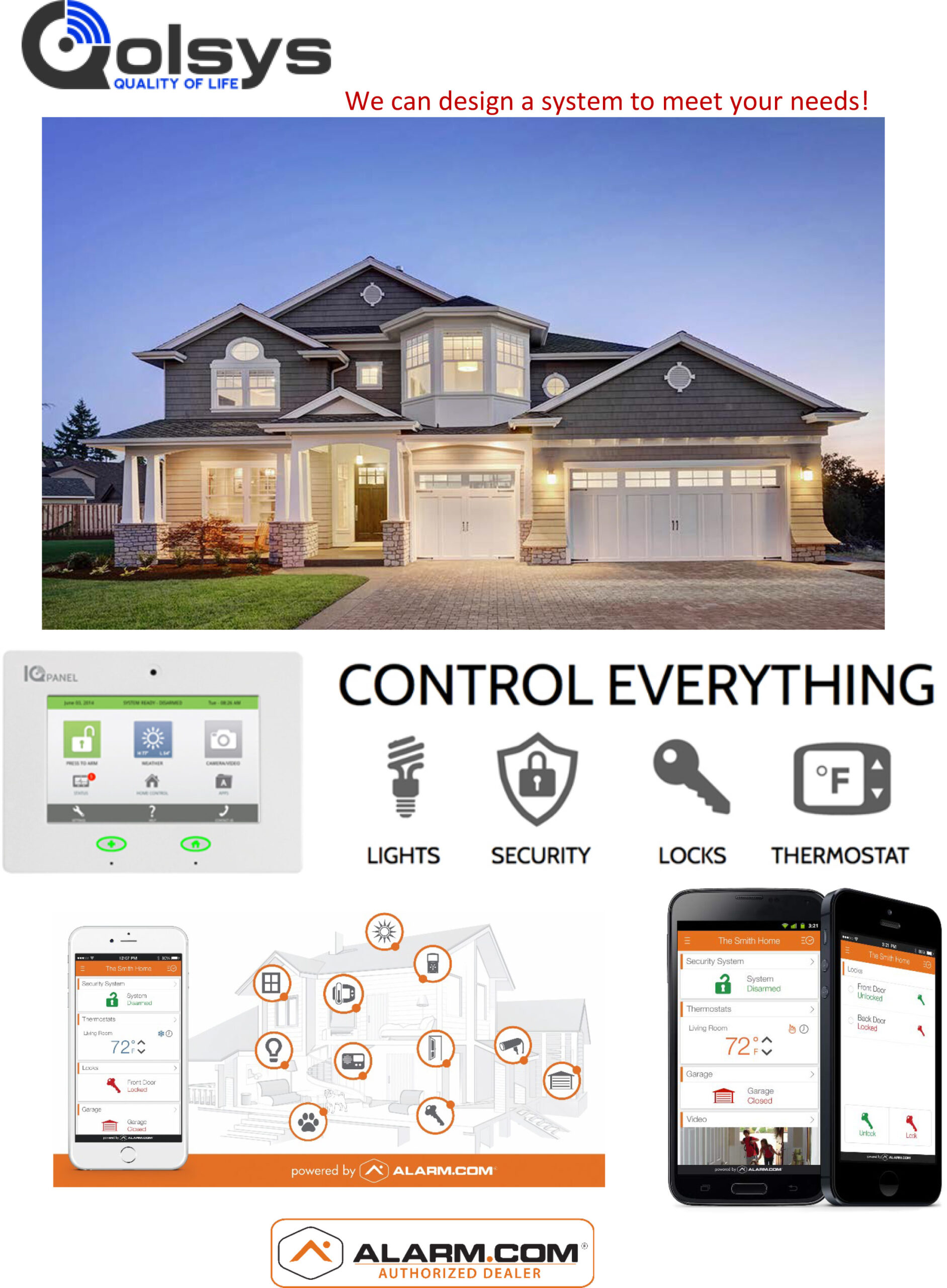We can design a system to meet your needs!